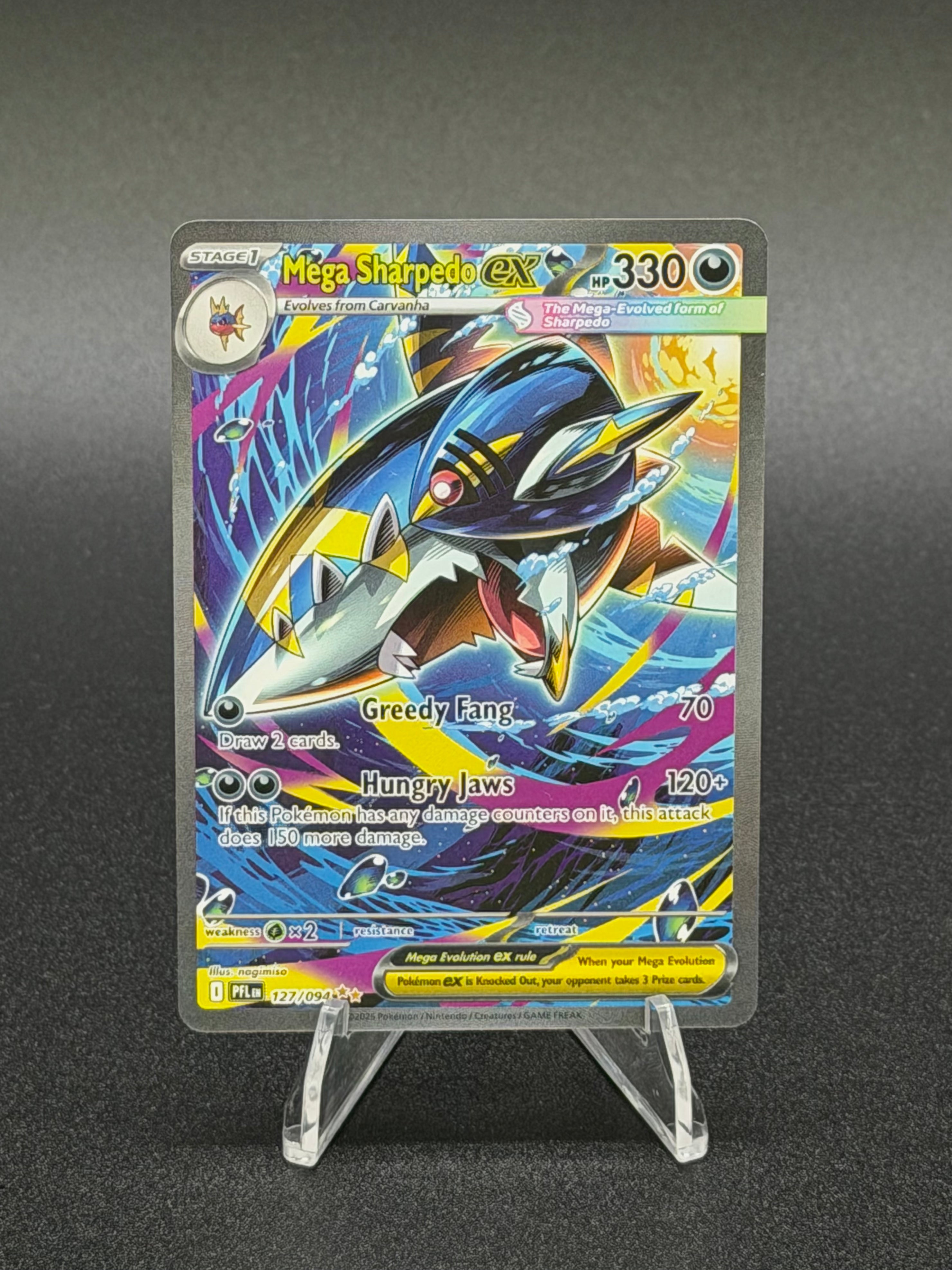 Mega Sharpedo ex - 127/094 - ME02: Phantasmal Flames