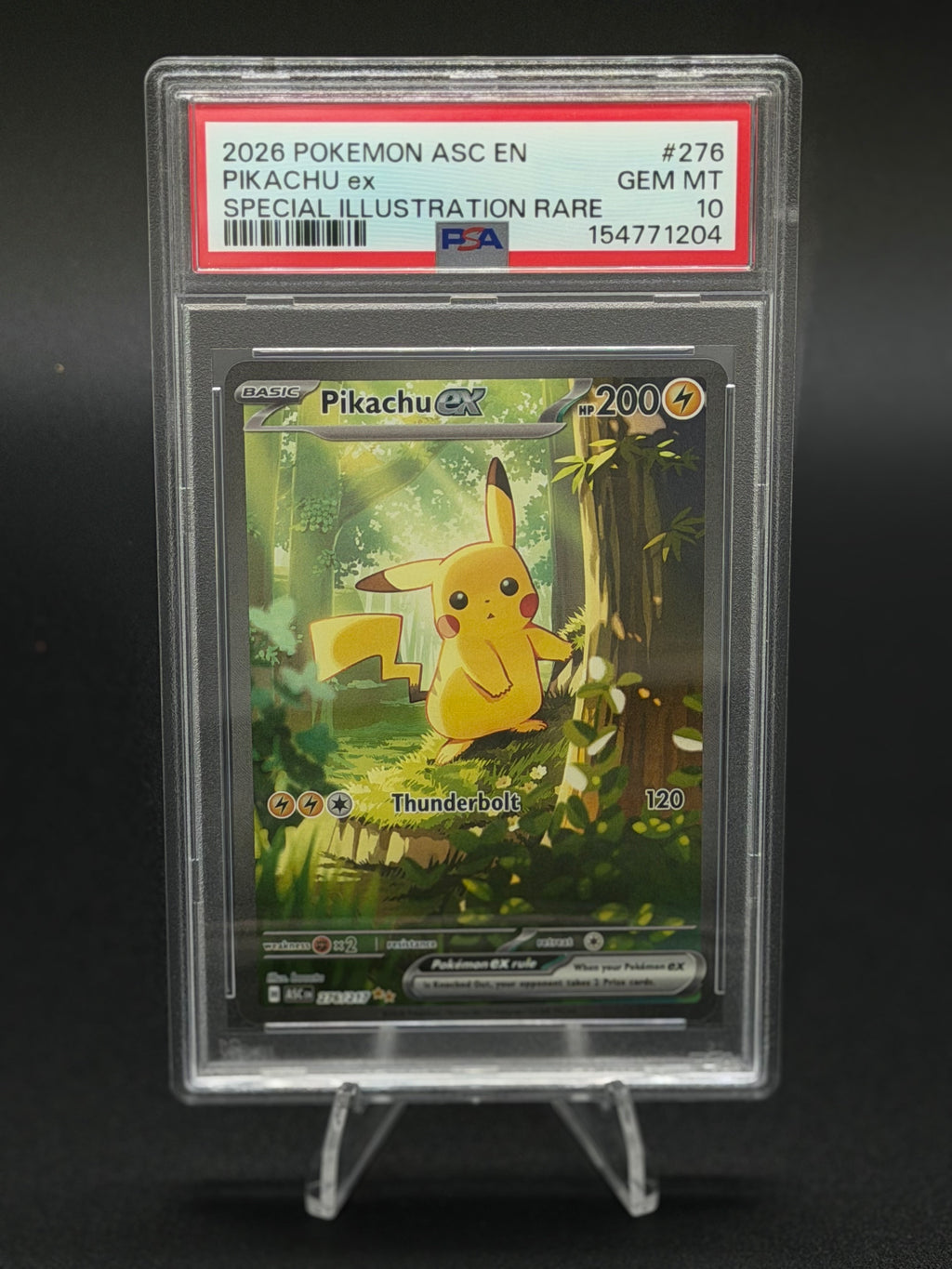Pikachu ex - 276/217 - ME: Ascended Heroes PSA 10